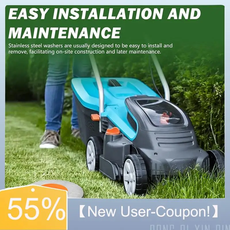 A81M New- Stainless Steel Washers 4X  For Low Profile Survey Stakes, Property Line Markers Visibility Of The Survey Maker Stakes