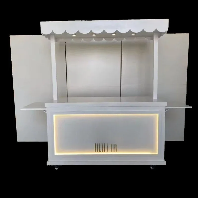 

Stall stand, night market stall trolley movable night market market with light display stand