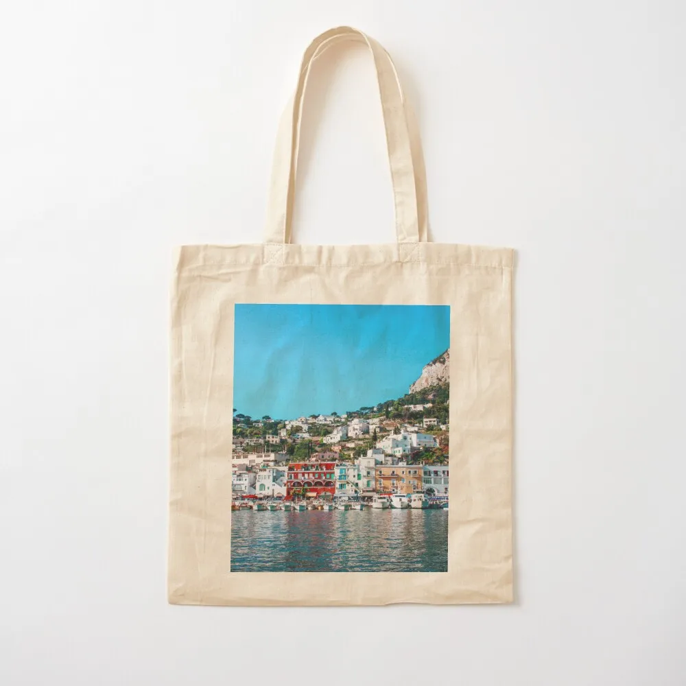 Capri Coast Tote Bag shoping bag hand bag ladies shopping cart bags Canvas Tote