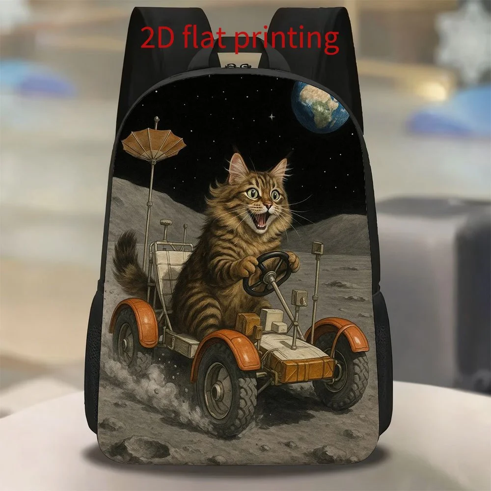 

Cat-driven lunar rover handbag - Heat-resistant and non-scorching cooking accessory, equipped with adjustable shoulder strap