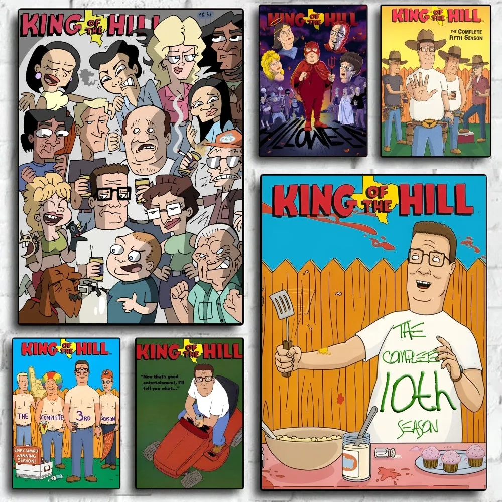 

K-King мультфильм плаката H-Hill для дома, гостиной, спальни, бара, кафе, художественный декор