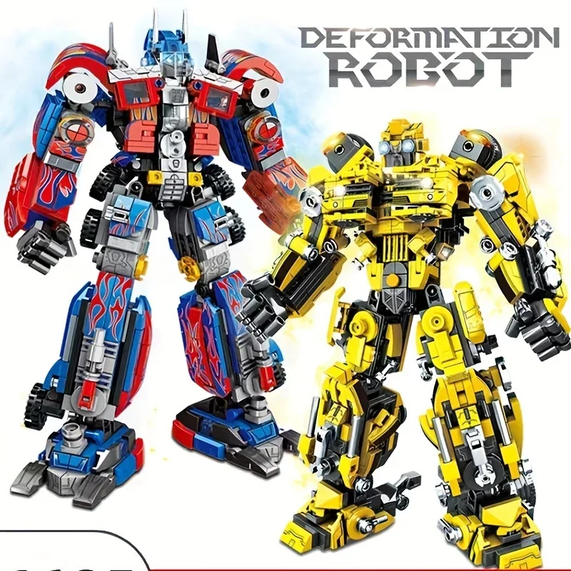 

Transforming Robot Toy,Car Model, Action Figure,Transforming Robot Car Building Blocks Halloween/Thanksgiving Day/Christmas gift