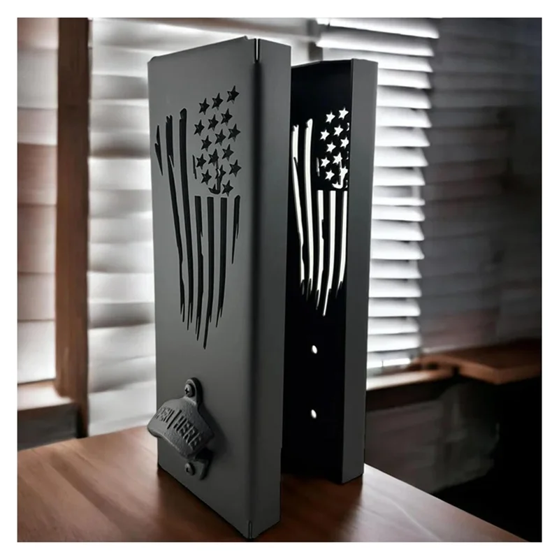 A59E-держатель для консервных банок с открывалкой для бутылок, настенный держатель для консервных банок, держатель для консервных банок 2 в 1, 30 х 9 х 9 см, простая установка