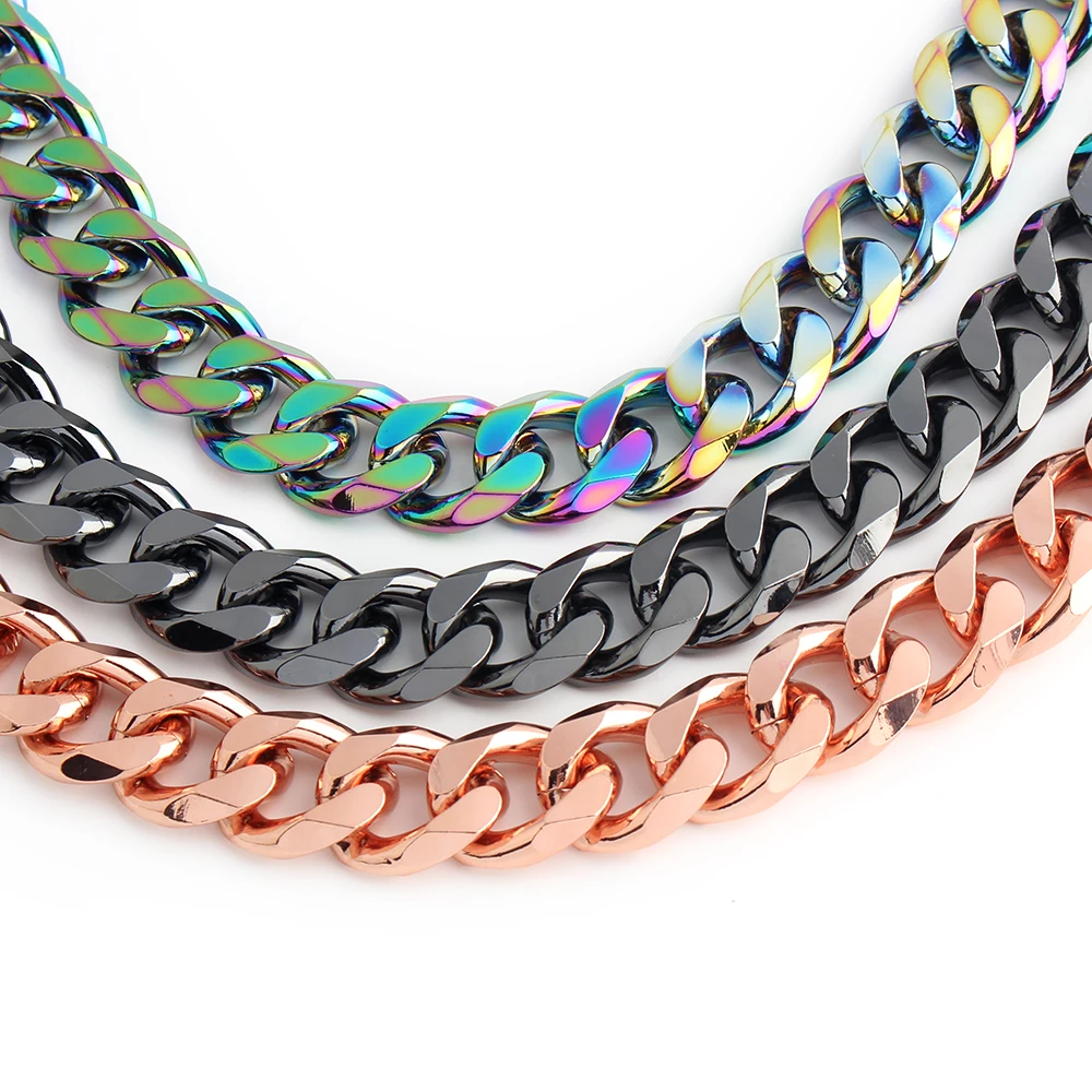 

2PCS 45cm 60cm 70cm 100cm 110cm 120cm Aluminum 22mm Thick Bag Chain For Handbag Shoulder Strap Crossbody Replacement Accessories