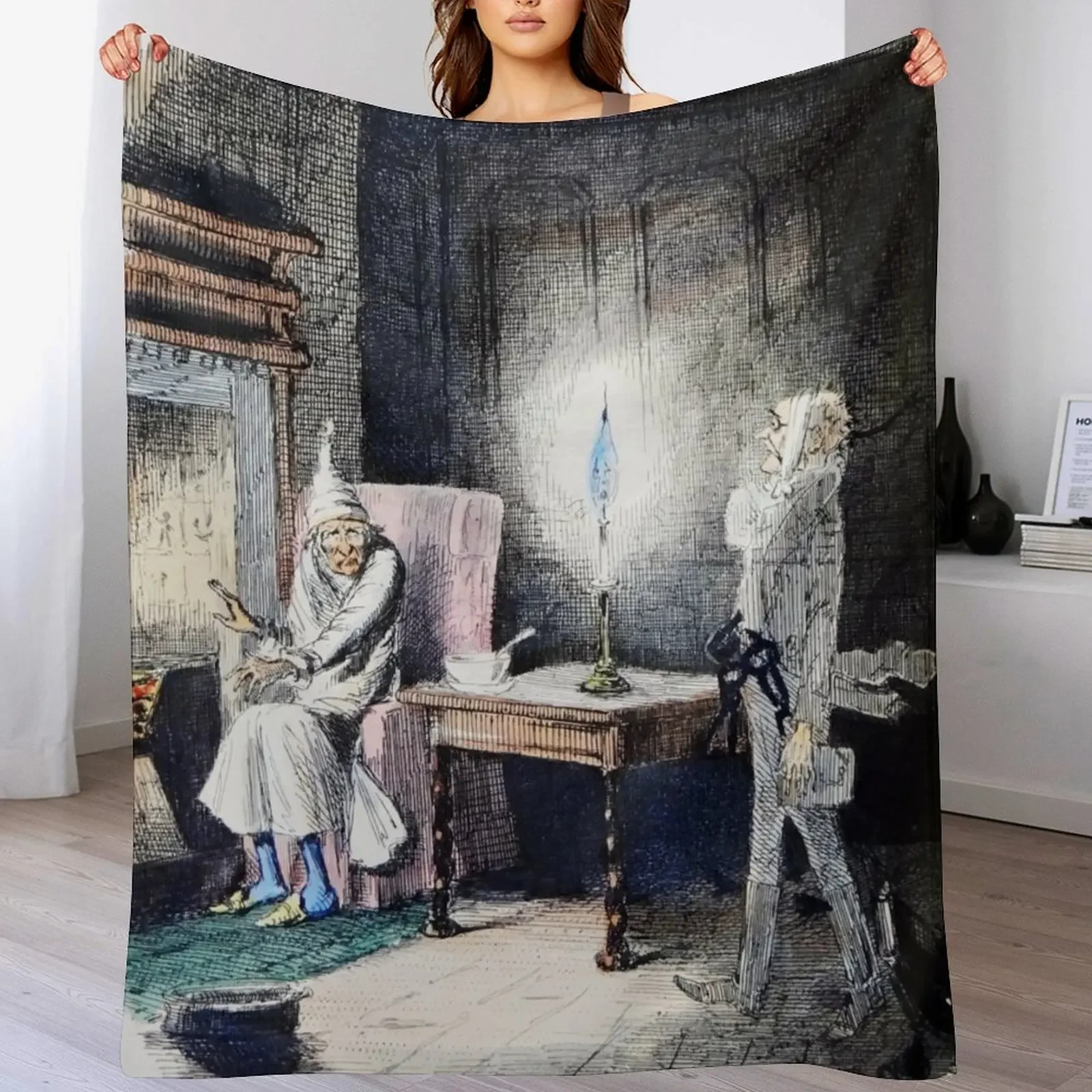 

Scrooge and Marley Throw Blanket All Season Soft Lightweight Blanket for Home
