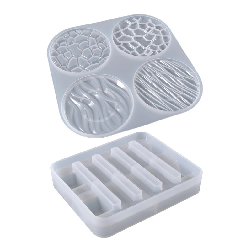 Epoxy Molds 4 Styles Unique Round Resin Molds with Holder Stand Silicone Molds for Resin Dropship