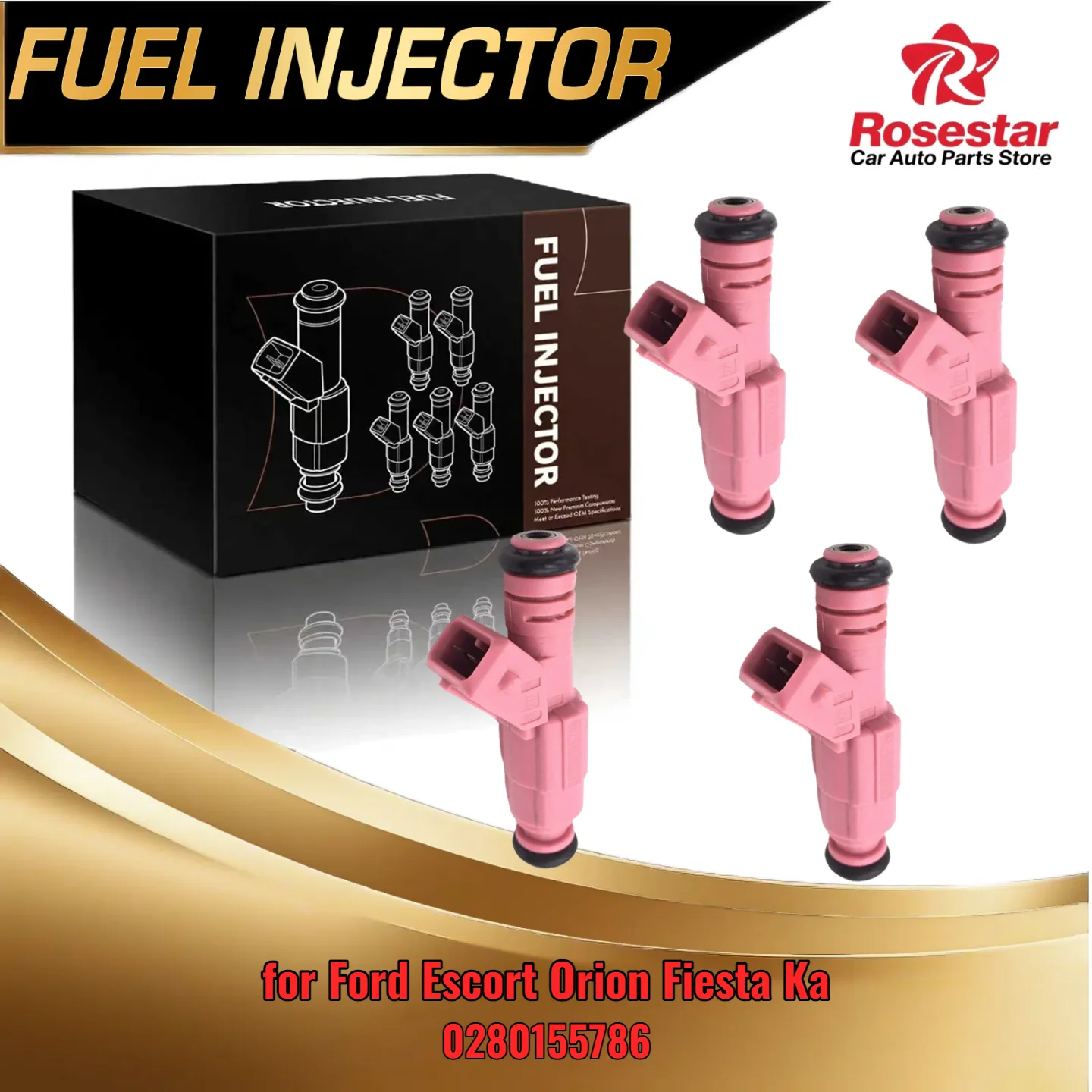 

For Ford Escort Orion Fiesta Ka Berlingo Xsara 106 306 Partner 4Pcs Injector Set