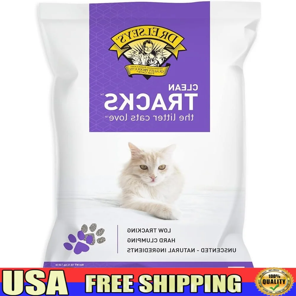 

Clumping Clay Cat Litter 40lb Superior Odor Control Low Tracking Dust Free Hard Clumps Multi Cat Household
