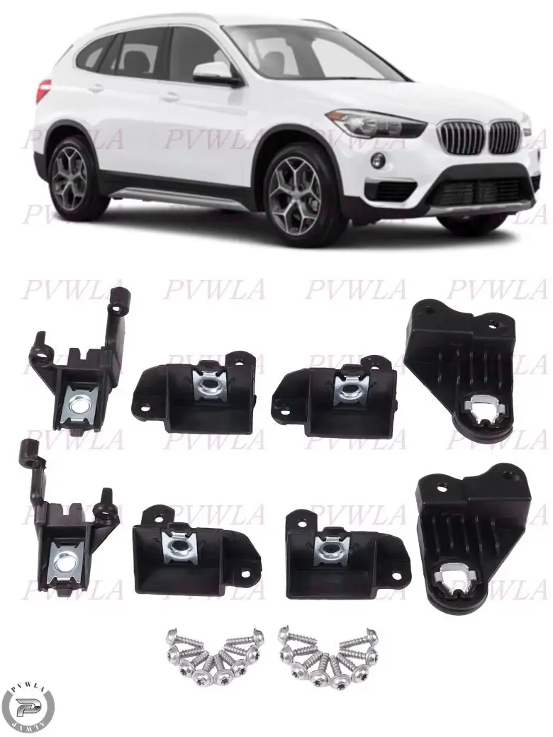 Кронштейн фары, комплект для ремонта фар для BMW X1 F48 F49 2016 2017 2018 2019, пластиковые фиксирующие уголки.