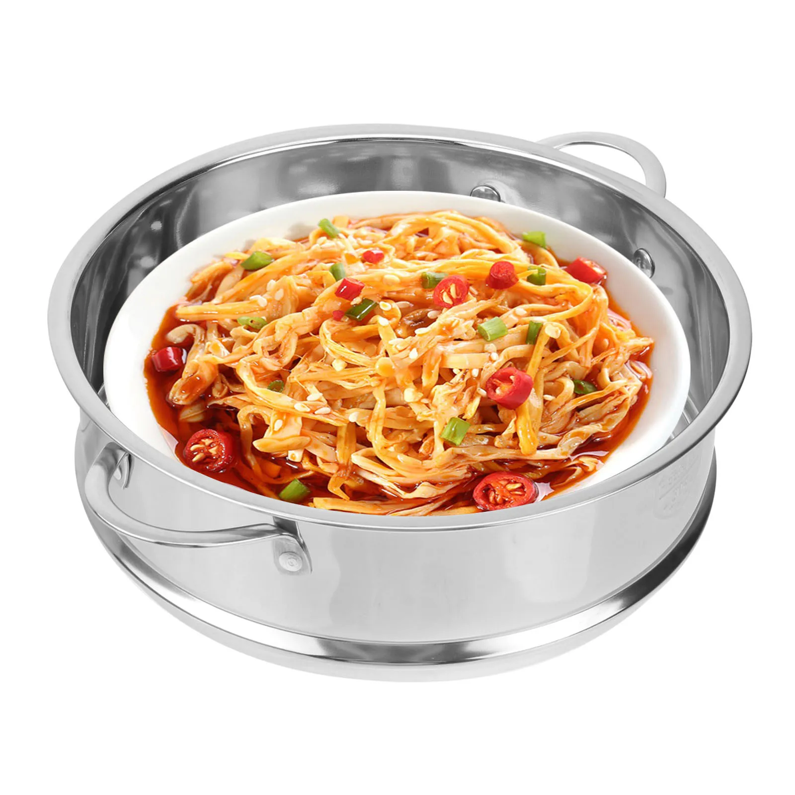 

Stainless Steel Steamer Grid 18 Basket Kitchen Cookware Energy Saving Multi Vent Hole Practical Home Use