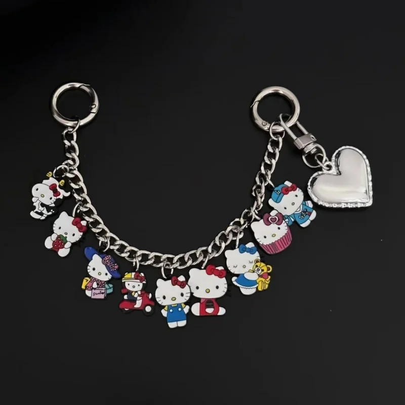 Sanrio Hello Kitty Taschenanhänger Anime Y2K Niedliche Rucksackdekoration Kawaii Cartoon Schmuck Anhänger Accessoires Mädchen Frauen Geschenke