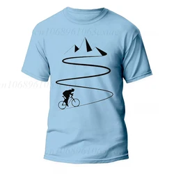 Mountain Bike Cycling Bicycle Cyclist T Shirts Men Women Clothing Hipster T-Shirt Crew Neck Tees Cycling Lover Classic Clothing