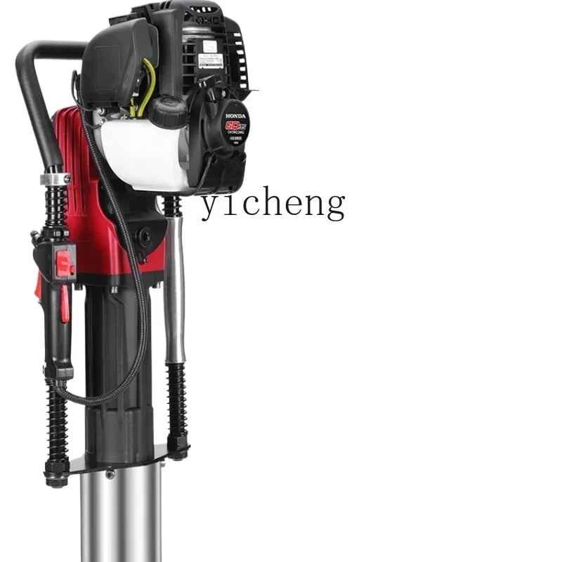 

pile driver guardrail portable small manual hand-held piling artifact