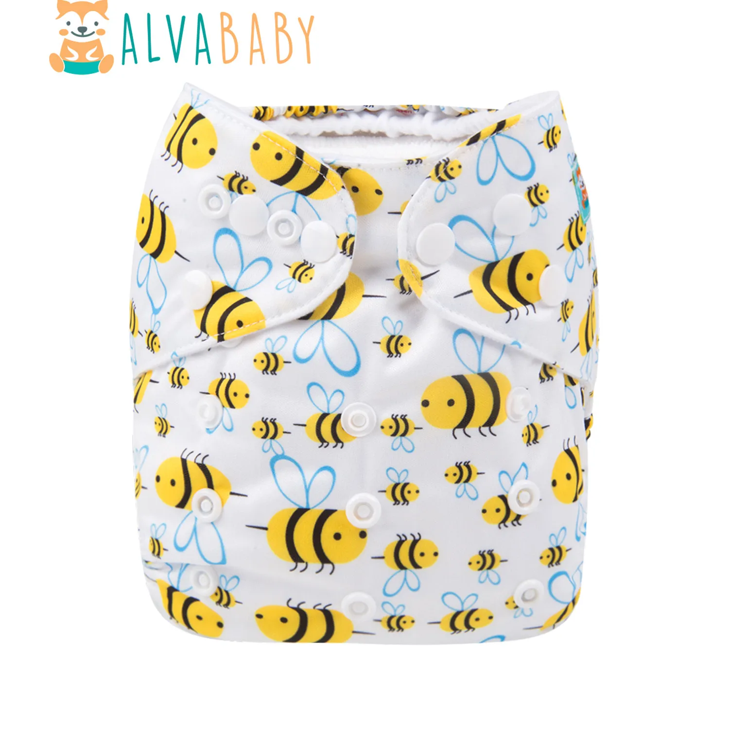 U Pick ALVABABY حفاضات أطفال من القماش قابلة للغسل حفاضات أطفال من القماش قابلة للتعديل صديقة للبيئة من البوليستر جيب حفاضات