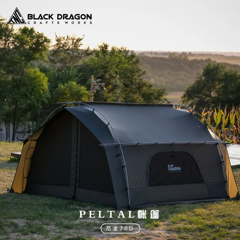 Outdoor Camping Tunnel Tent Camping Shelter Tent Waterproof Picnic Shade Canopy Tent