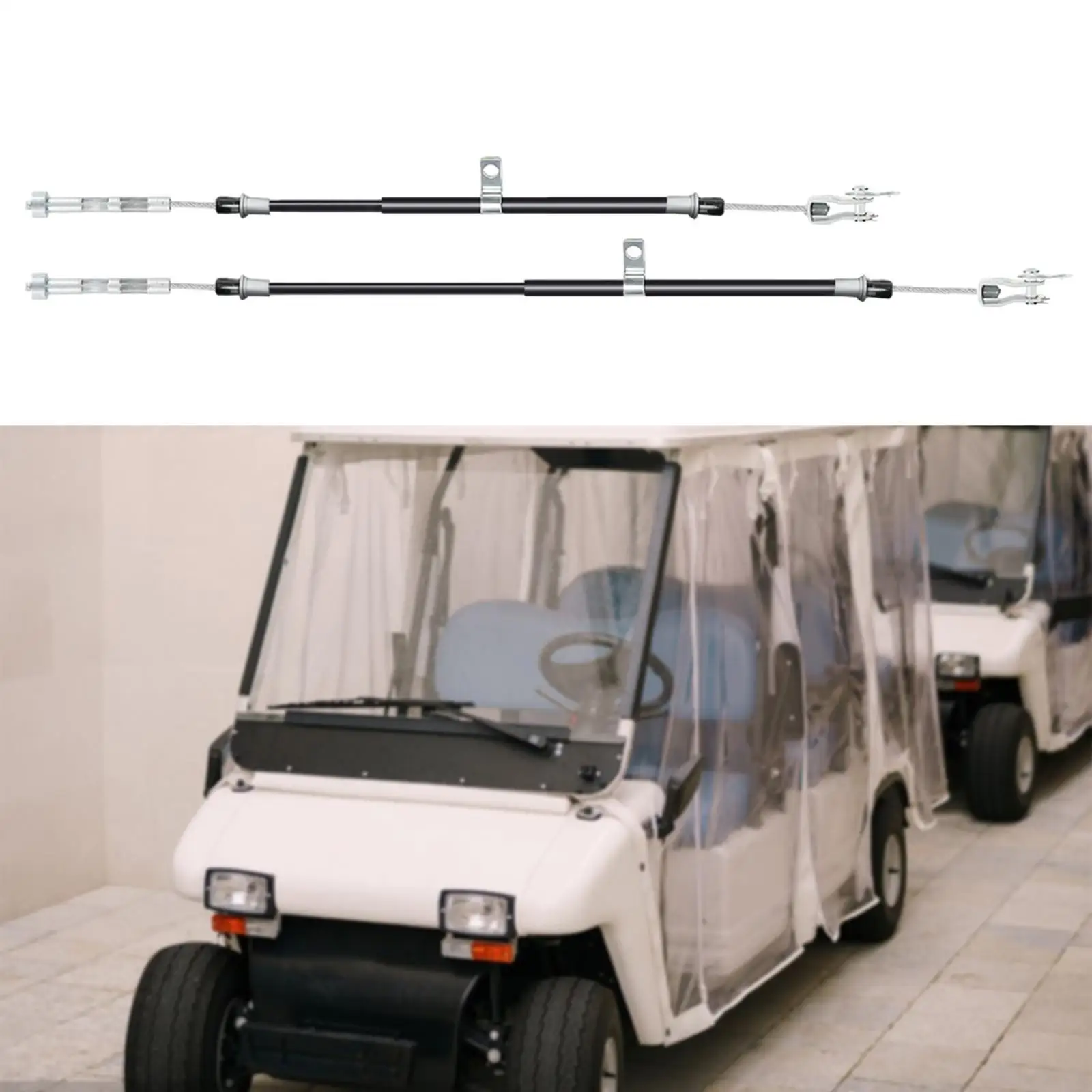 

2x Golf Carts Brake Cable Set 103528701 103528702 Golf Carts Accessories Easy Installation Spare Part Replaces for Club Car