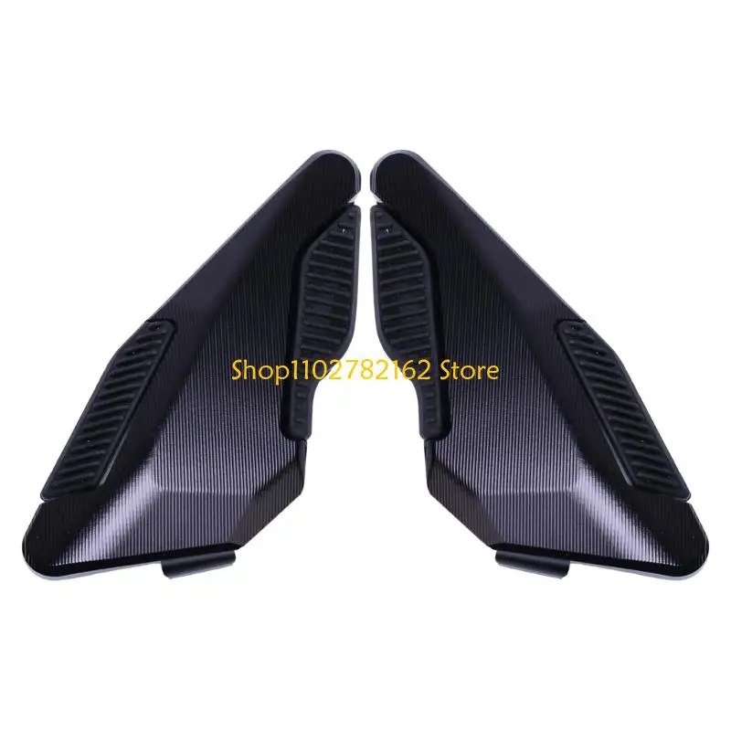 547B Everyday Motorcycle Use Footrest Pegs Pedals with Aluminum Bodies, Textured Floorboard Contact Pads for PCX160 PCX125