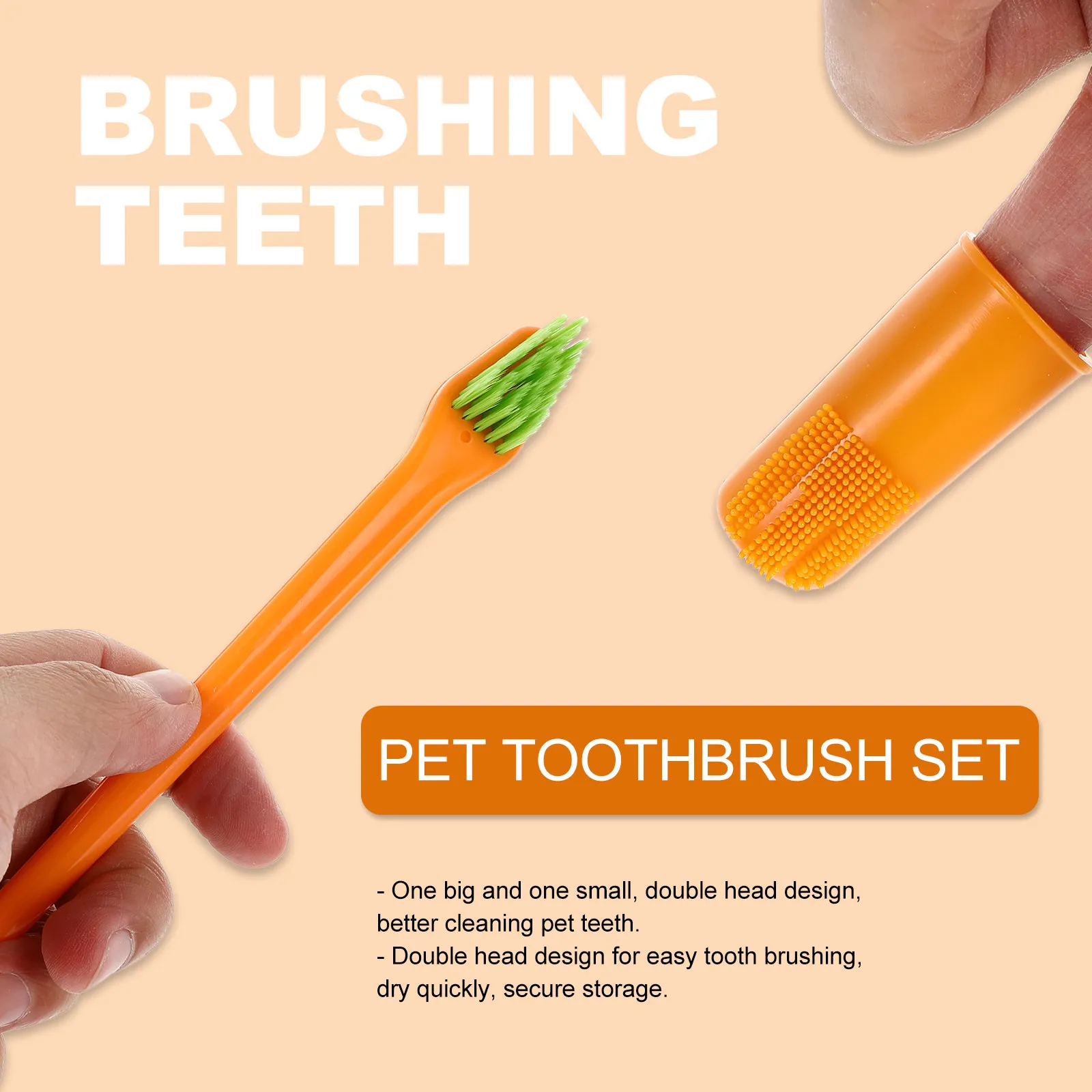 1Set Pet Toothbrush…