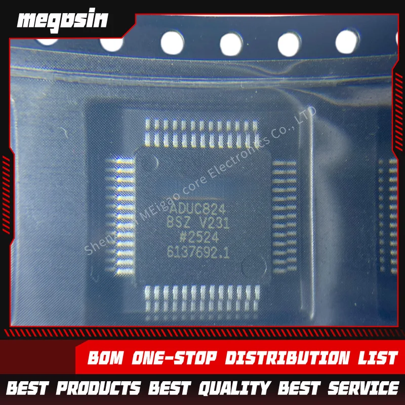 1PCS/LOT ADUC824BSZ ADUC824BS ADUC824 QFP44 Embedded processor chip