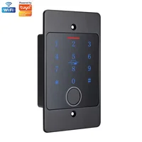 Tuya Wifi Fingerprint Access Control Keypad Embedded Installation Metal Standalone Waterproof Backlight Door Opener Reader+Case 6
