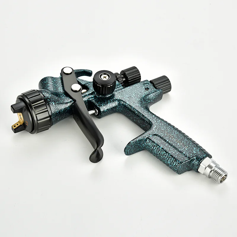 1000b-hvlp-car-spray-gun-14mm-with-600cc-no-wash-cup-and-adapter-for-automotive-wall-furniture-clear-coating-paint-applicator