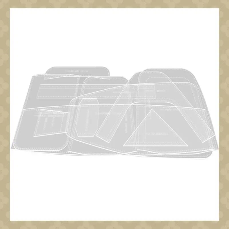 

AB45 Акриловый шаблон для сумки-слинга, шаблоны из акриловой кожи с кожаным узором для вместительного рюкзака через плечо