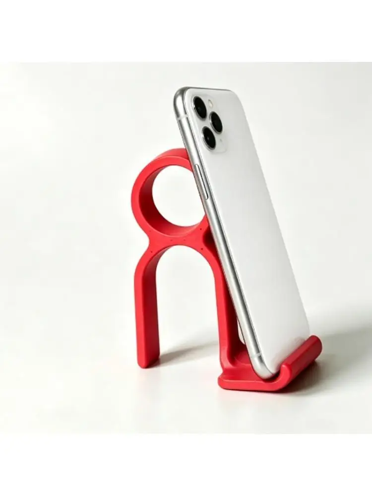 31BA 3D Printing Phone Grip Stand Finger Opening for Watching and Desk Viewing Use