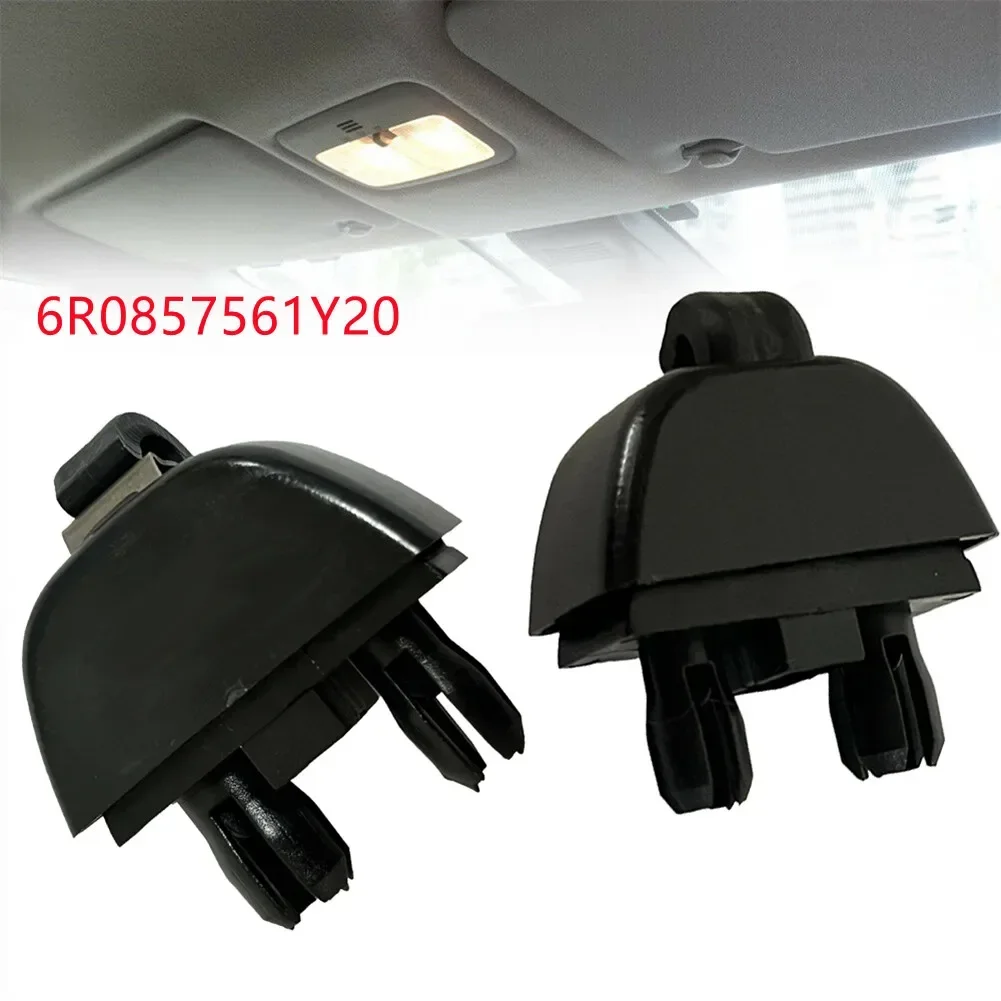 2PCS Car Sun Visor Clip Holder Hook Bracket Hanger For Skoda Seat 2012-2015 6RD857561Y20 1S0857561Y20 4F0857563