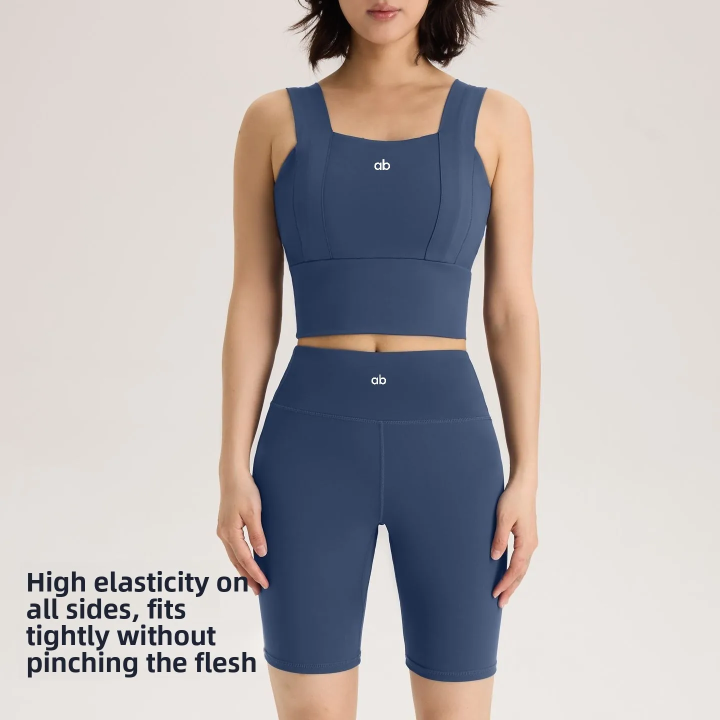 2026 Women High‑Stretch Yoga Set Breathable Slim Hip‑Lifting Wide Strap Vest Built‑In Bra Pad Shock‑Absorbing Fitness Outfit