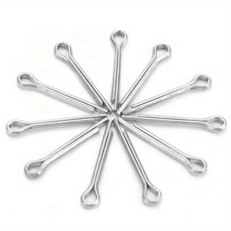 AXK 150pcs M1.6 M2.5 M3.2 M4 304 Stainless Steel Car Break Split Pins Assortment Kit U Shape Type Cotter Pins Set