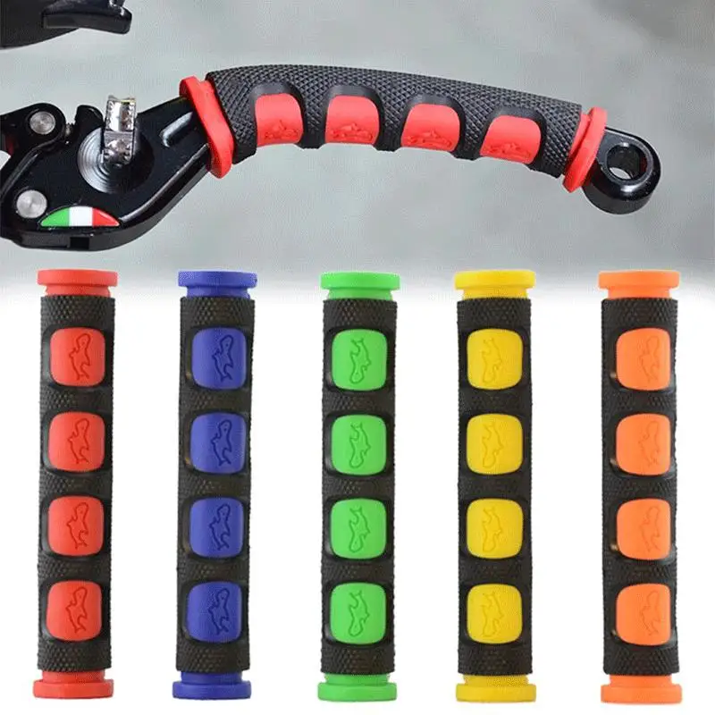 2psc Soft Anti-Slip durable Brake Handle Silicone Sleeve Motorcycle Bicycle Protection Cover Protective Handlebar Accessories