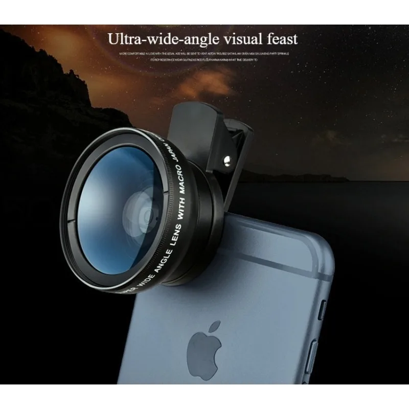 

Mobile Phone Camera 0.45 Wide-angle and 12.5 Macro Dual-function Camera.high-definition Wide-angle External Camera for Selfies