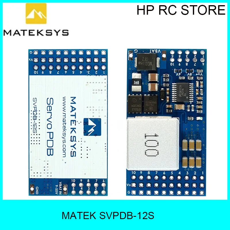 

Плата распределения питания MATEK SVPDB-12S SERVO PDB с BEC 12А, 9-55В на 5/6/8В, для радиоуправляемых самолетов, сервоприводов и DIY-проектов