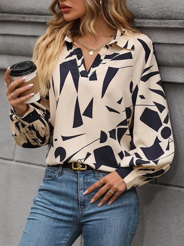 

Women's Hooded Collar Long Sve irt Top Overhead Flip Collar Regular Fit Premium Quali Faionable Summer Outfit