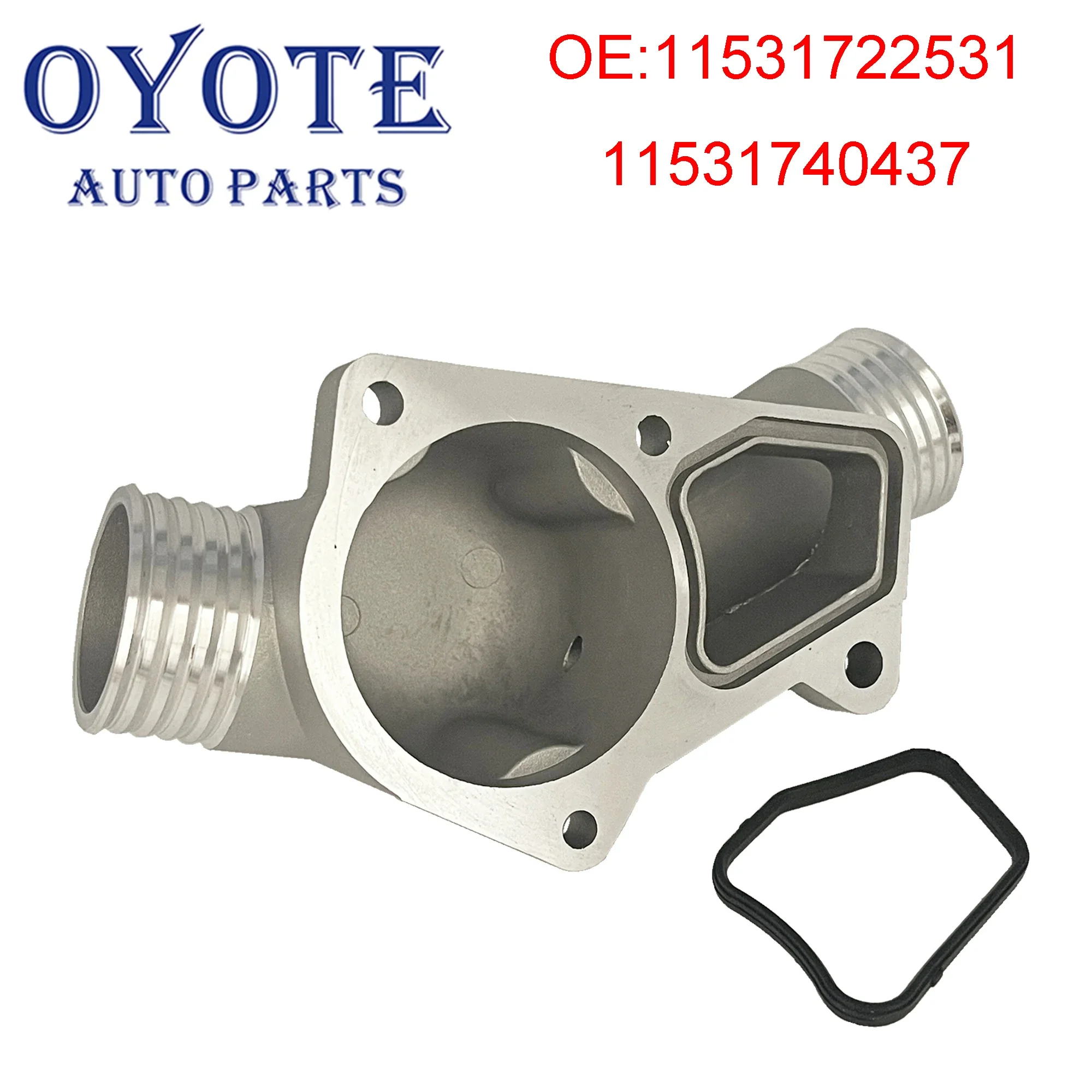 OYOTE 11531722531 11531740437 Thermostat Housing Cover with Gasket For BMW M3 Z3 E34 E36