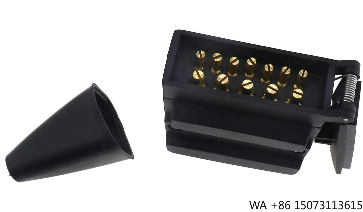 12-Pin Flat Female Trailer Socket Light Adapter Kit