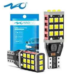 NAO 2x W16W LED Car Lamp T15 Parking Reversing Light 5.5W 921 912 902 T16 12V 1200LM White 3030 3014 Chips Super Bright Bulbs