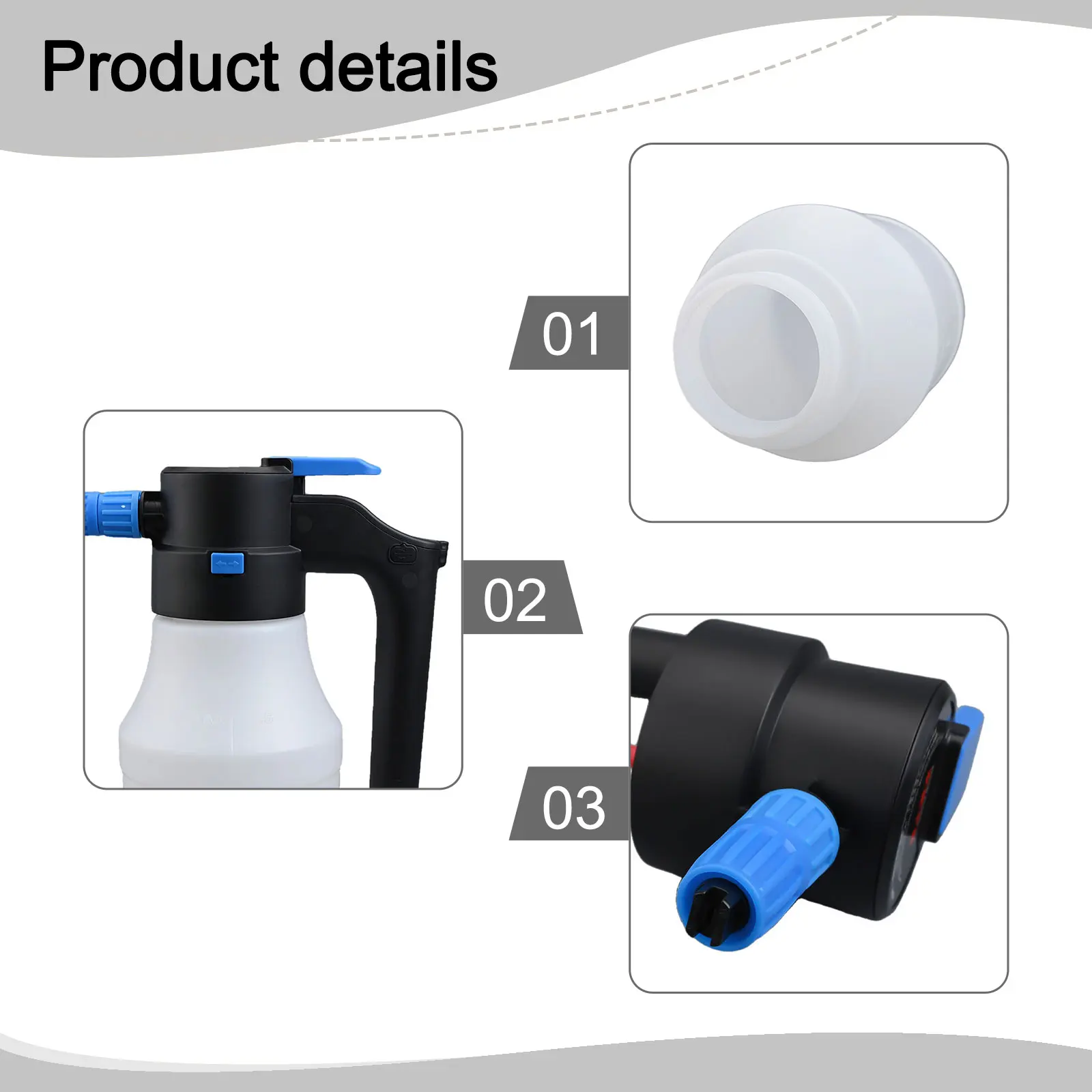 

Automatic Foam Sprayer Foam Pump Sprayer Electric Pressurization Long-lasting Battery No Scratches Wide-angle Spray