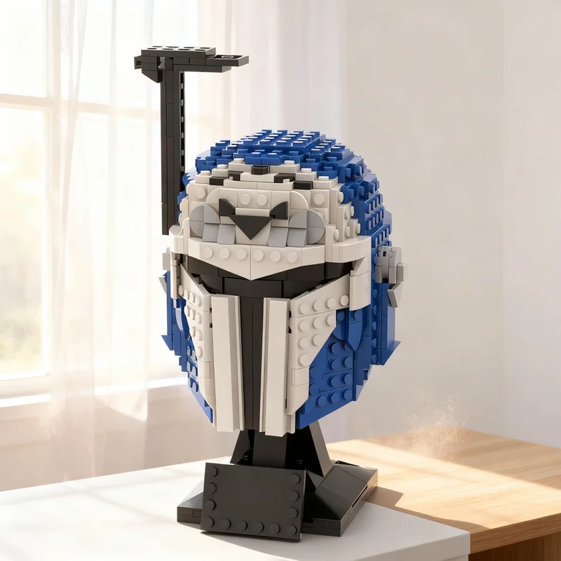 

569pcs MOC Bo Katan Kryze Helmet Collection Star Battle Model Building Blocks Room Accessories, Home Decor For Son Holiday Gift