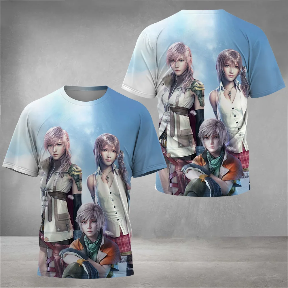 New Hot Sale Final Fantasy Full Print T-shirts 3D Men/Women Stylish Oversized Short sleeve Tee Shirt Casual Harajuku Streetwear