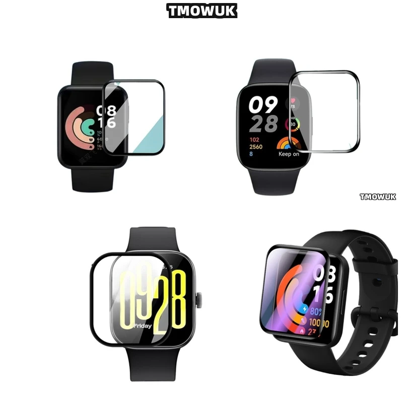 

For Xiaomi Redmi Watch 2 3 4 5 Lite Active, Transparent PMMA, Stain Resistant
