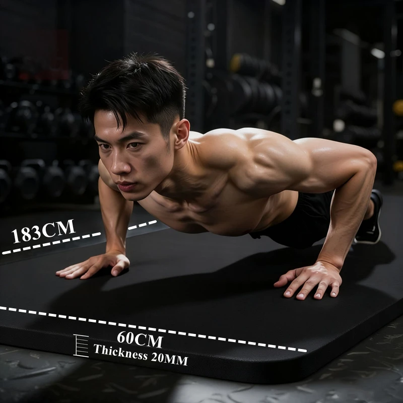 

Yoga Mats 1PCS 183x60x2cm Anti-slip Sport Fitness Mat for Exercise Yoga Pilates Gymnastics Mat Fitness Equipment Rubber Sports