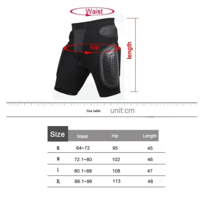 Motorrad Hüfte Knochen Schutz Rüstung Shorts Hose Für Männer Skifahren Reiten Schutz Pads Schutz Motocross Getriebe 1pc