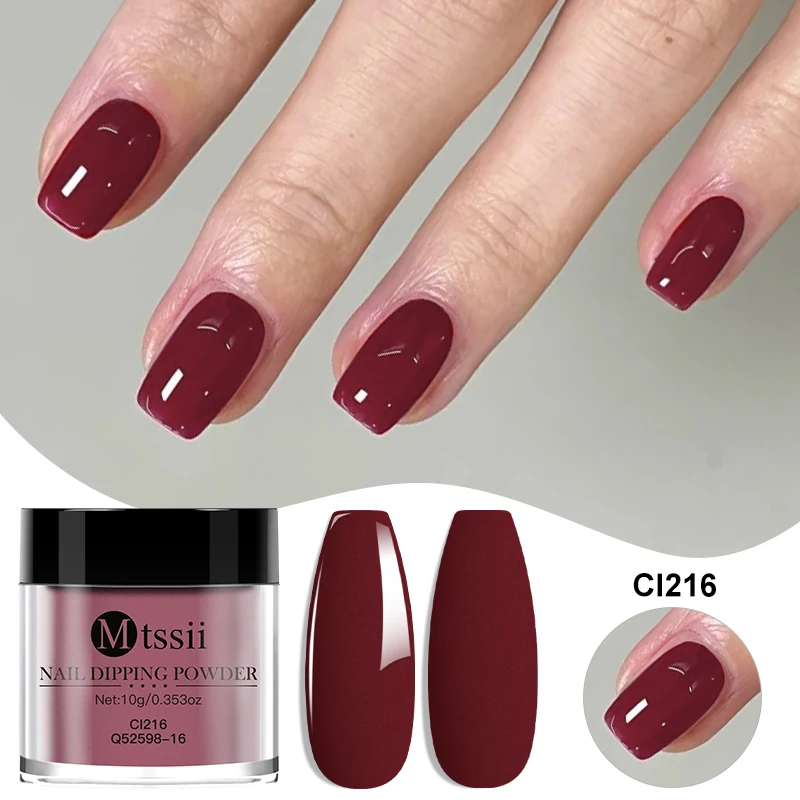 11 unids/set de polvo para inmersión de uñas, secado Natural sin lámpara, decoración artística de uñas DIY, brillo rojo rosa desnudo, suministros de uñas de larga duración