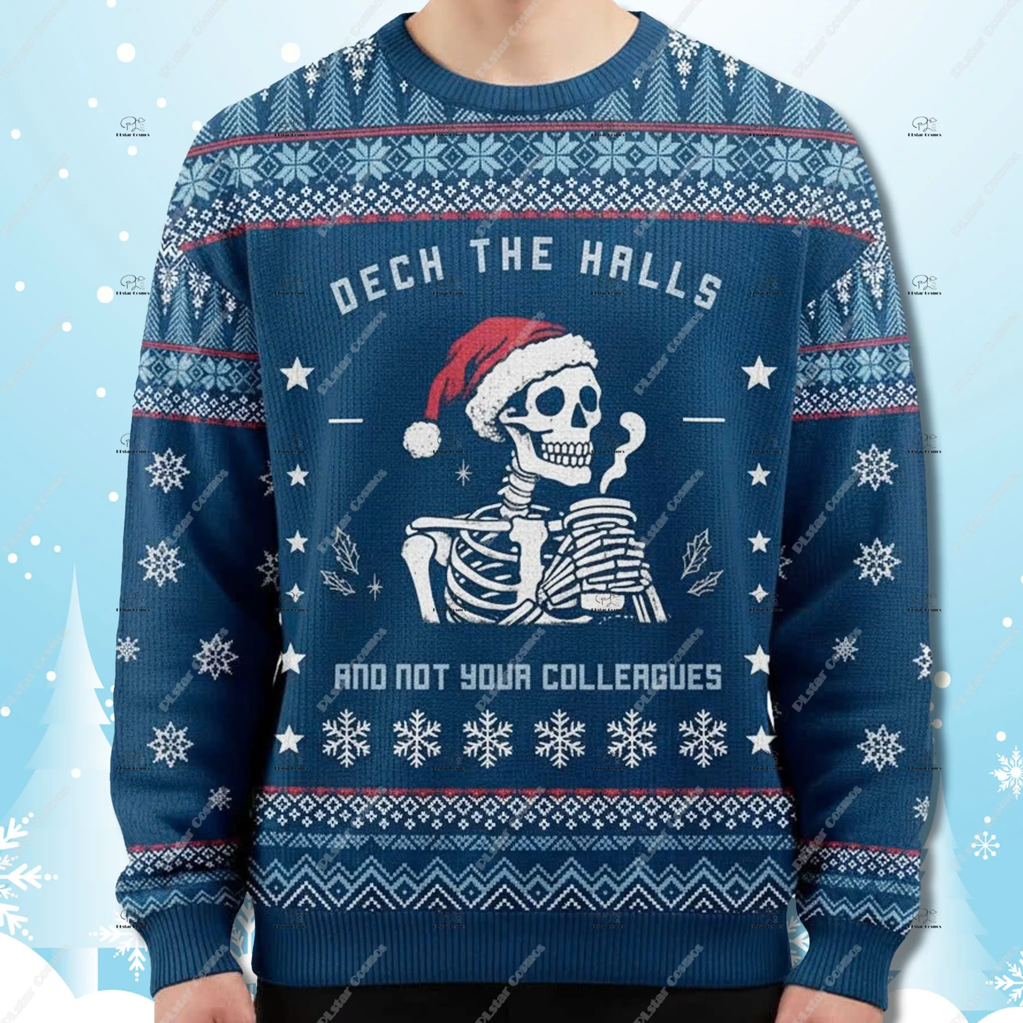 Christmas Santa Claus Cosplay Cat Pet knitted Sweater Graffiti Retro Vintage 3DPrint Pullover Casual Funny Winter Sweatshirts 6