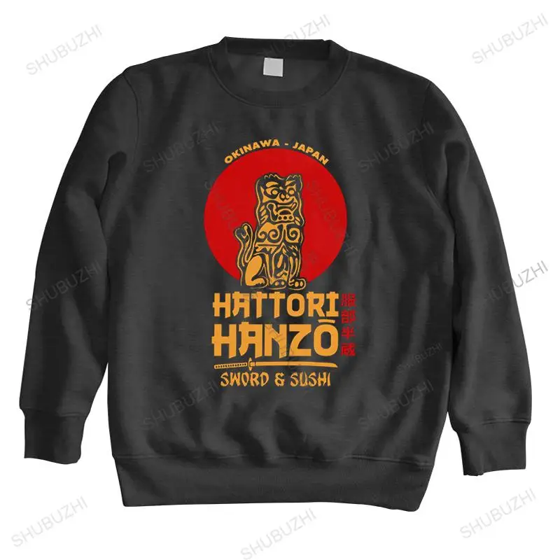 Stylish Men\'s Japanese Hattori Hanzo hoodie Fashion Cotton Kill Bill sweatshirt Samurai Sword and Sushi sweatshirts Top Gift