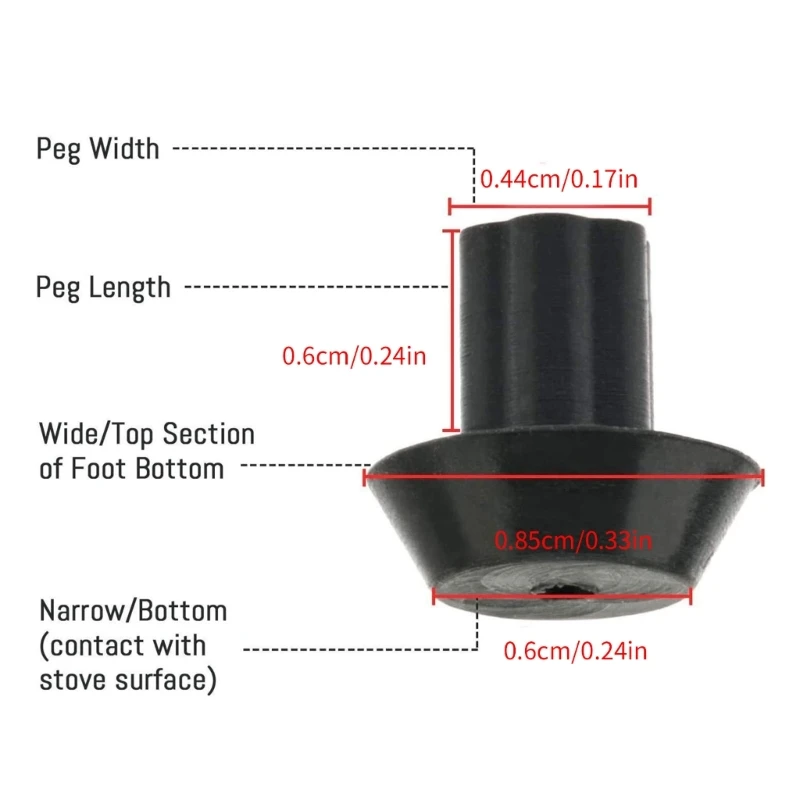 Sostituzione dei piedini in gomma WB2K101 per i bruciatori della gamma griglia fornello a Gas piano cottura bruciatori griglie muslimate AP2622260 PS241358