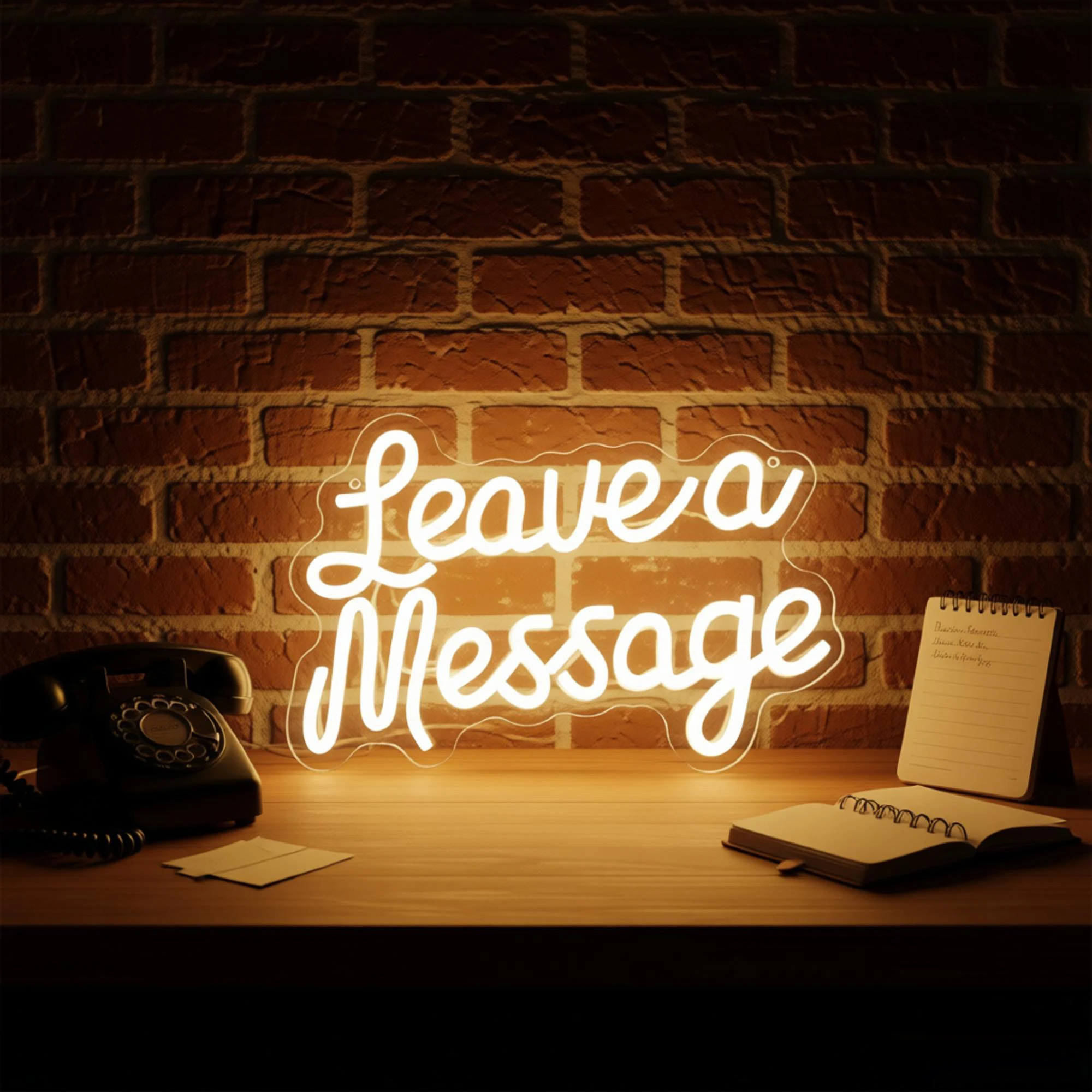 Leave a Message Neon Sign Custom Warm White LED Neon Light Wall Decor for Coffee Shop Bar Restaurant Store Front Guest Room Deco