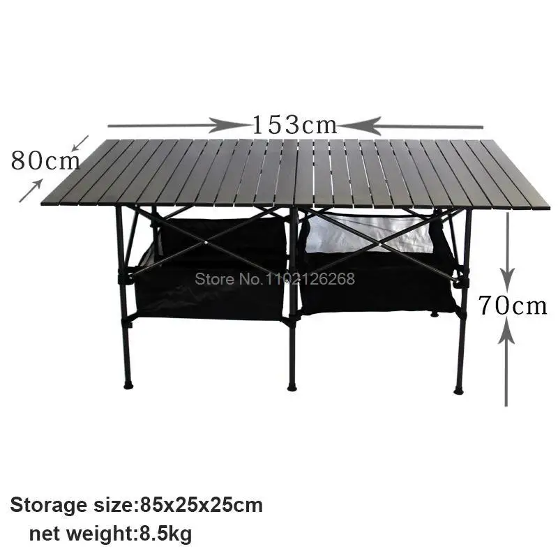 Nowy odkryty składany stół krzesło Camping stop Aluminium grill stół piknikowy wodoodporny trwały składany stół biurko