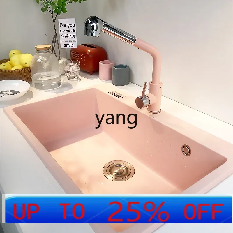 LH  quartz stone sink haze blue nude smoke color vegetable basin pool color under the stage